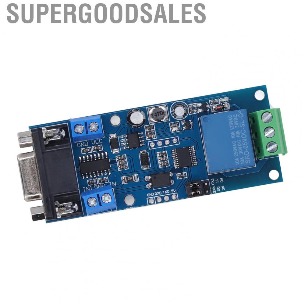 Supergoodsales 1 Channel Relay Module DC724V Board With RS232 TTL UART