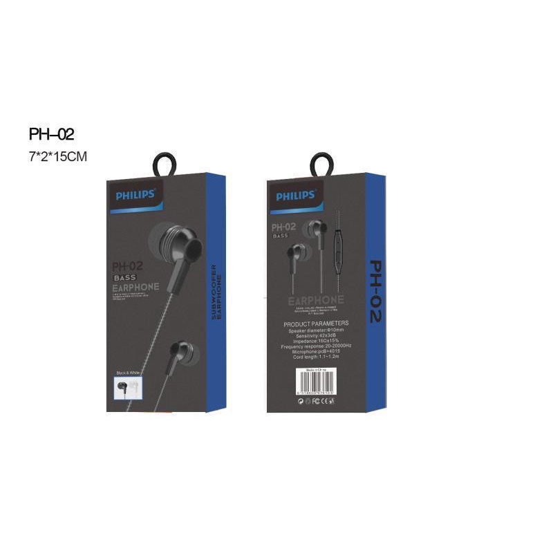 HF HEADSET PHILIPS PH-02 SUPER BASS PACK INPORT69732497