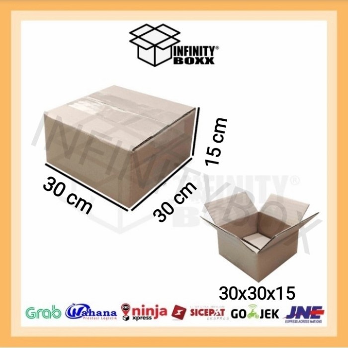 

kardus box packaging packing 30x30x15 cm SHEET POLOS