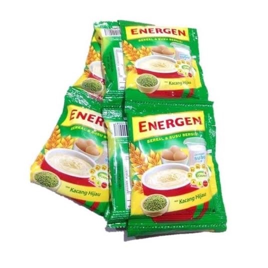 

Energen Rasa Kacang Hijau sachet 1 renceng isi 10 sachet