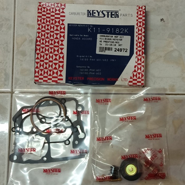 SPAREPART OTOMOTIF- Carburator Repair Kit Honda Perstige/ Accord Maestro Keyster Japan -KOMPONEN AKS