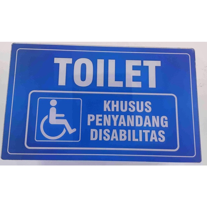 Akrilik Toilet Khusus Disabilitas, Toilet Penyandang Difabel, Disabilitas