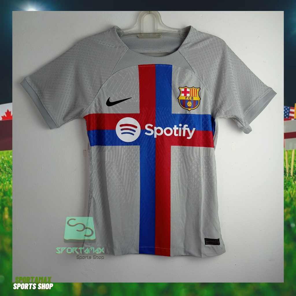 Murah Jersey GO Grade Ori Barca 3RD Player Issue High Quality