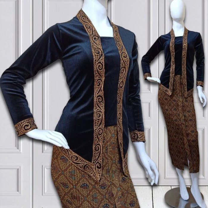 

SETELAN KEBAYA KUTUBARU BLUDRU TERMURAH / KEBAYA JUMBO / KEBAYA WISUDA - Hitam, M