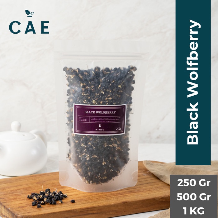 

Black Wolfberry Goji Berry Kici Hitam Buah Kering Dried Fruit Natural