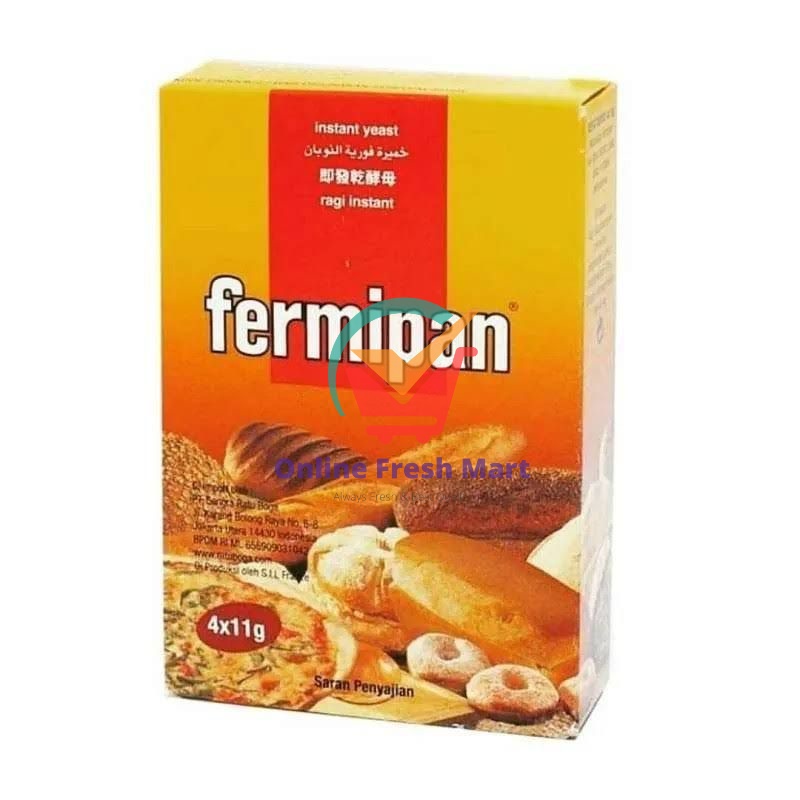 

Fermipan instant yeast isi 4 sachet Ragi kue - Online Fresh Mart Denpasar