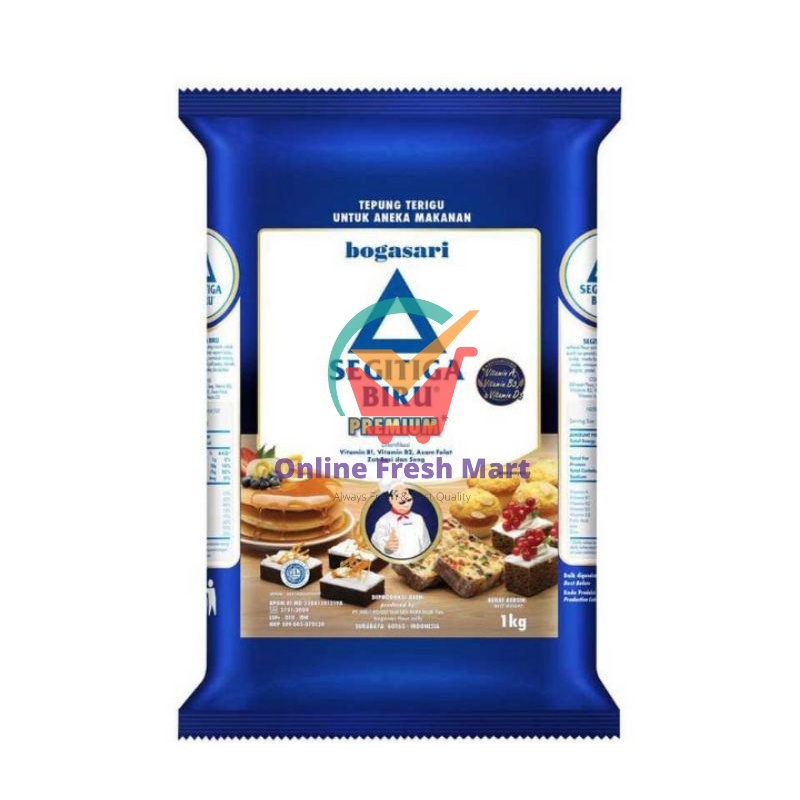 

(kirim instant) SEGITIGA BIRU Premium Tepung Terigu 1 kg - Online Fresh Mart Denpasar