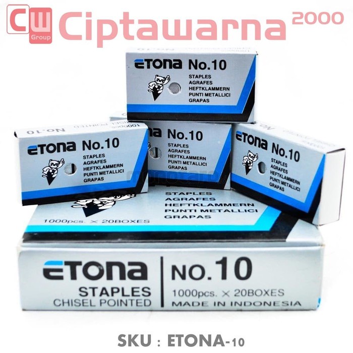 

1 Pcs Isi Steples etona no 10 (24/6) - NO10