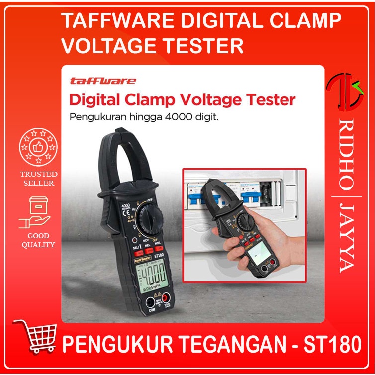 Taffware ANENG Digital Clamp Meter Voltage Tester - ST180