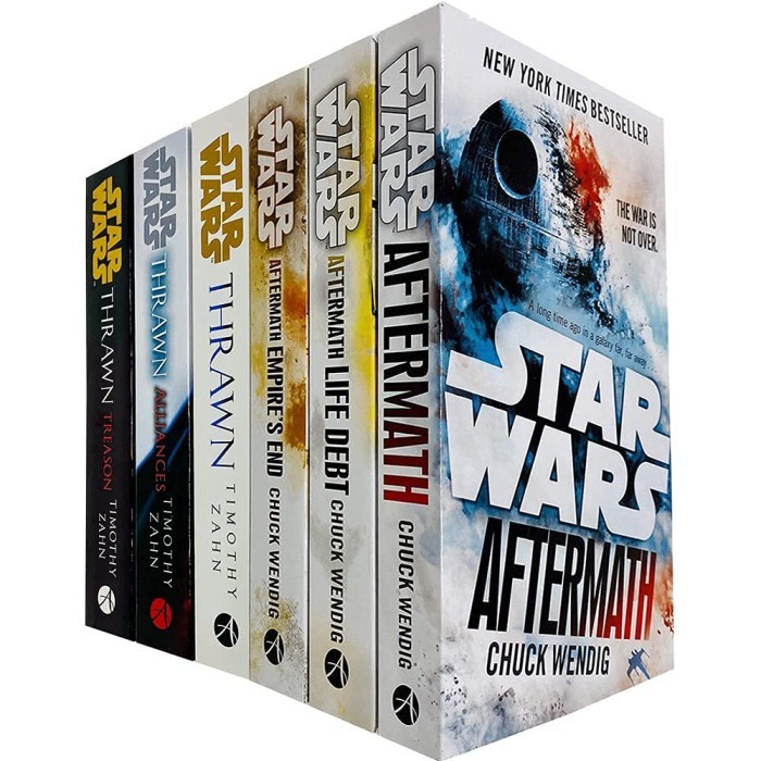 Star Wars Thrawn Series & Aftermath Trilogy 6 Books Collection Set