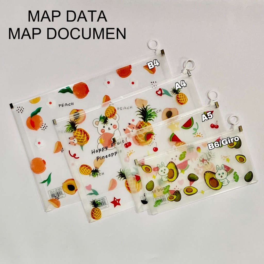 

HD Map Data Pouch Serbaguna Motif Lucu / Pouch Dokumen / Folder Organizer Kertas