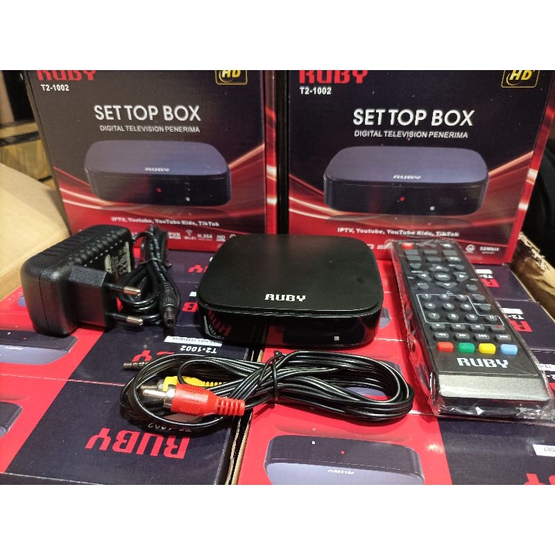 [LADIES UNDERWEAR] STB SET TOP BOX RUBY T2-1002 DIGITAL TV NASIONAL YOUTUBE MUSIK MULTI BAHASA TIK T
