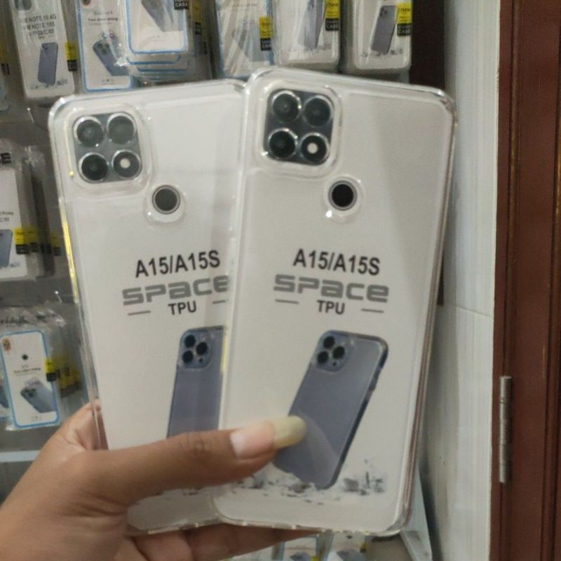 Clear Case Airbag OPPO A15 / OPPO A15S Casing Space Bening Transparan