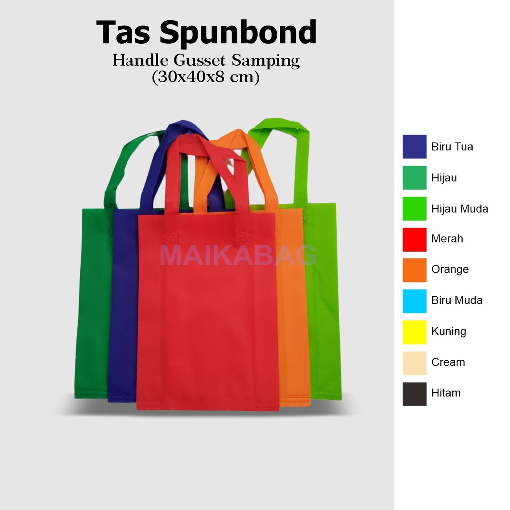 

Tas Spunbond 30x40x8 cm / Goodie Bag / Tas Souvenir / Tas Belanja
