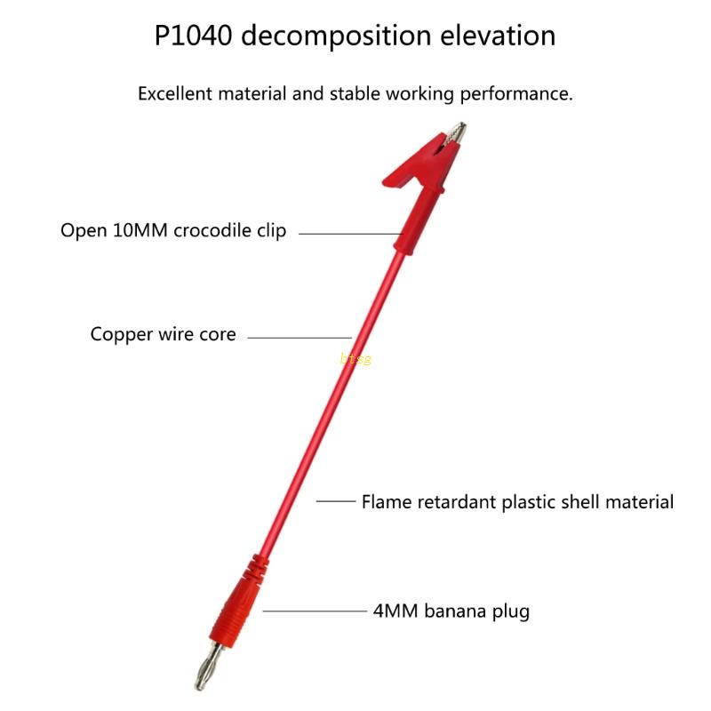 Btsg Colokan Pisang Listrik-Klip Buaya Test Lead Wire Line Multimeter Connector