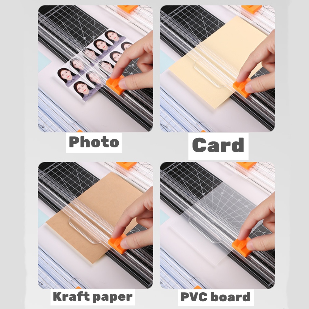 A4/a5 Mesin Pemotong Kertas Portable Manual Trimmer Scrapbook Craft Cutter DIY Idol Photo Cutter Ubah Ukuran Siku Panduan Peralatan Kantor Sekolah