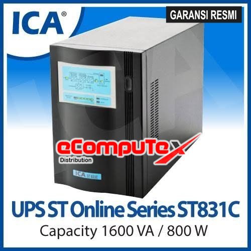 UPS ICA ST-831C ST831C 1600VA / 800WATT ST SERIES ONLINE SINEWAVE UPS GARANSI RESMI
