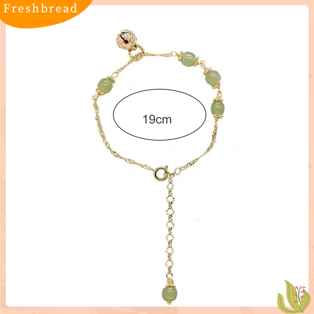 &lt; Freshbread &gt; Beads Bracelet Dekorasi Tahan Karat Liontin Beruntung Wanita Pria Romantis Gelang Senada Untuk Hadiah