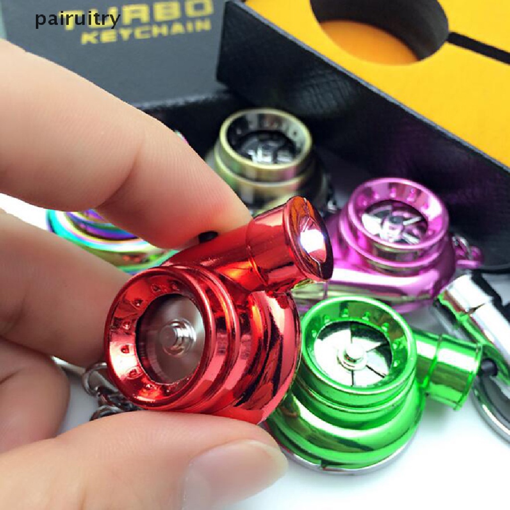 Prt 1Pc Mini Turbo Turbocharger Spinning Turbine Mobil Interisor Accessorie Keyring PRT