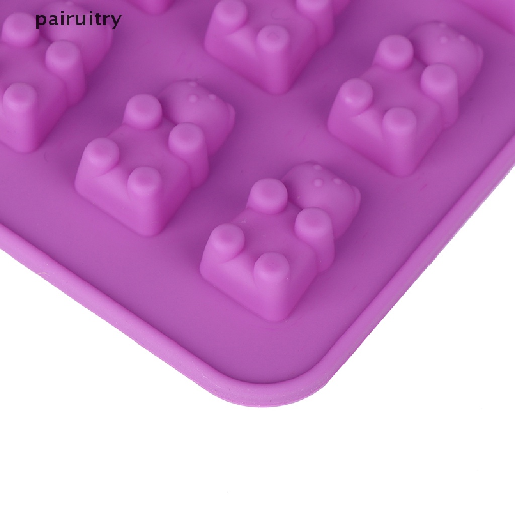 Prt Cetakan Coklat Cetakan Silikon 53 Cavity Gummy Bear Candy Ice Tray Cetakan Jelly  Prt