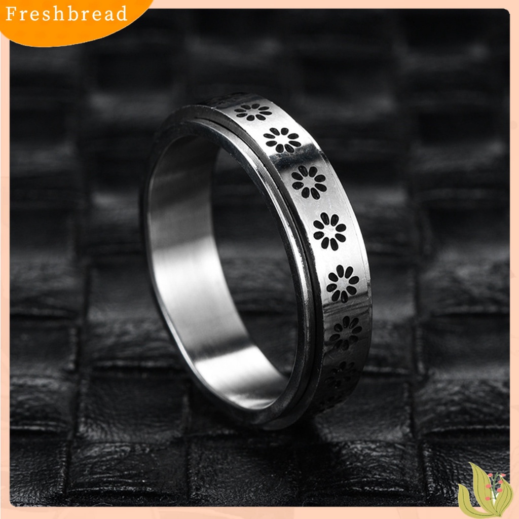 &lt; Freshbread &gt; Spinner Rings Tahan Lama Unisex Anti Karat Alloy Bulan Bintang Fidget Ring Cincin Stress Penghilang Kecemasan Untuk Pesta