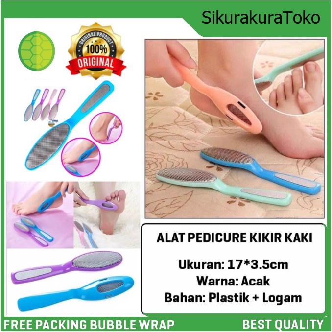 (SDA) 2 in 1 Alat Penghalus Tumit dan Kuku Gosok Kikir Kaki Kasar Telapak Kapalan Rubbing Pedicure F