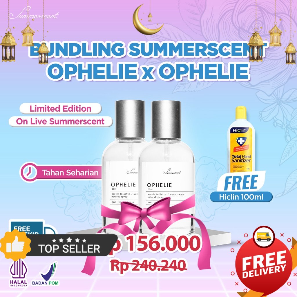 Bundle Special Parfum Summerscent Ophelie & Ophelie Original 100% [COD]