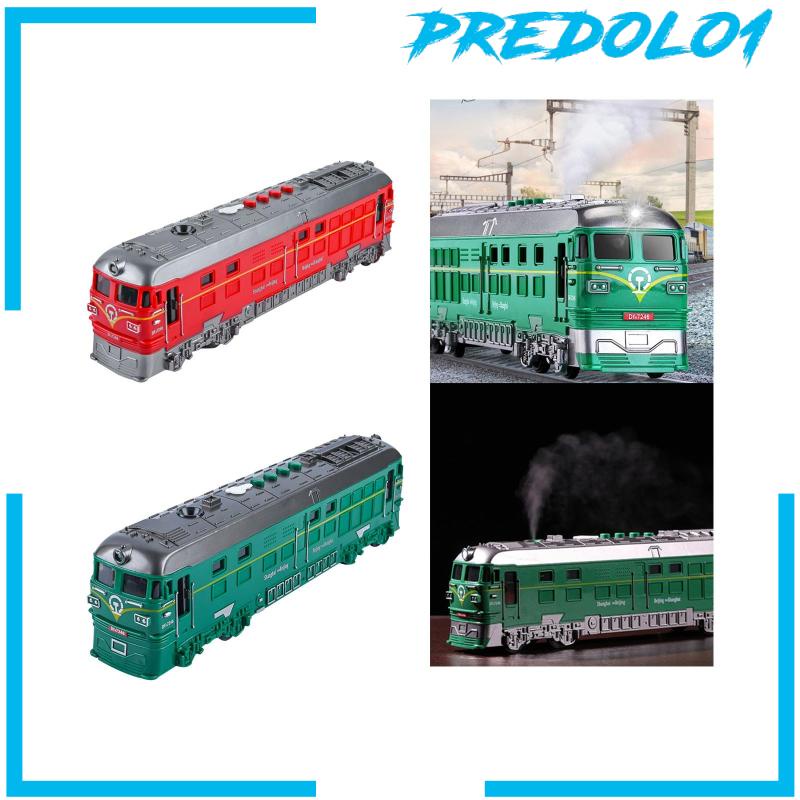 [Predolo1] Model Kereta Dengan Lampu &amp; Suara W/Steam Kid Train Mainan Untuk Hadiah Ulang Tahun Anak