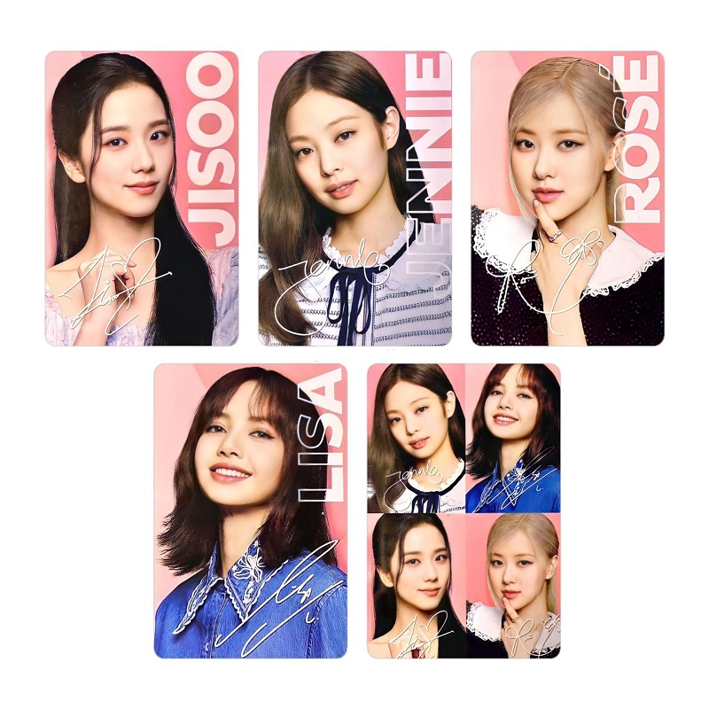 7pcs/set Kpop Blackpink Postcards Venom JENNIE Lomo Kartu LISA Rose Jisoo Album Kartu Perempuan Untuk Aksesoris Fans Blackpink