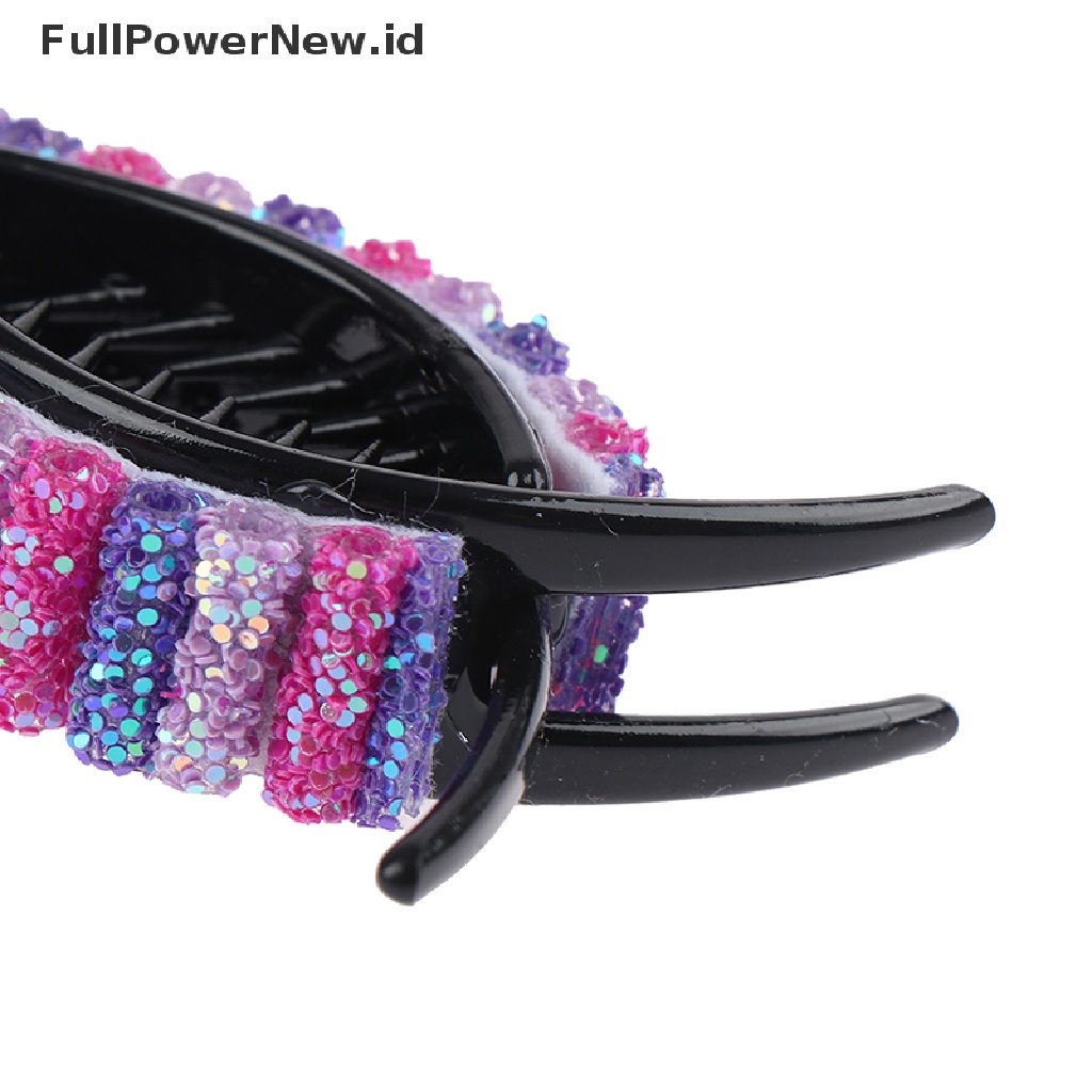 Power 1X Rain Hair Claw Clips Kepiting Besar Ponytail Sanggul Jepit Rambut Hairpin Hiasan Kepala ID