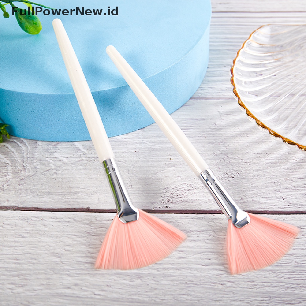 Power 3Pcs Kuas Masker Wajah Brush Makeup Alat Kosmetik Dengan Handle Plastik Bening ID