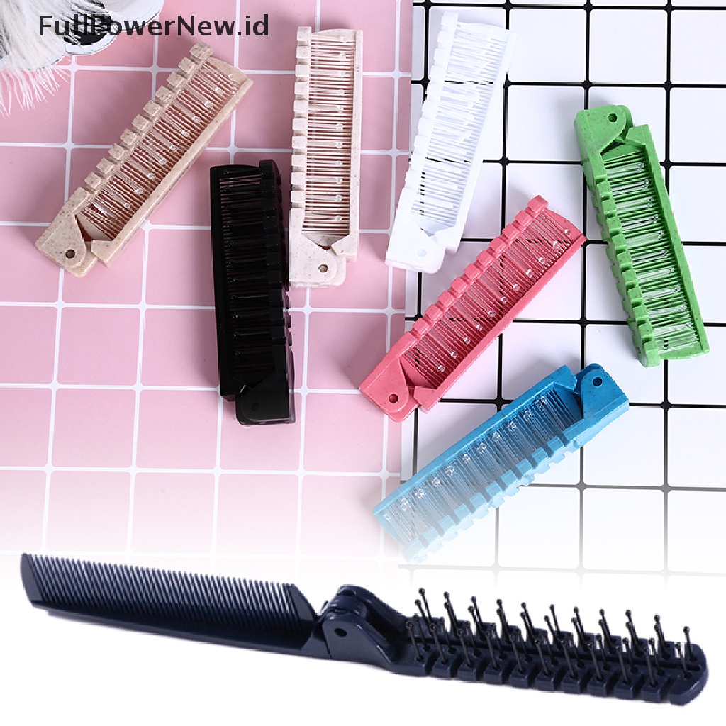 Power portable travel hair comb brush Sisir Rambut Pijat Lipat Sisir Kursi anti Karat ID