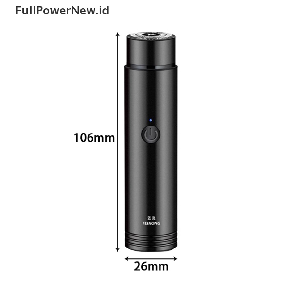 Power Alat Cukur Mini Elektrik Pria Portable Electric Razor Beard USB Shaver ID