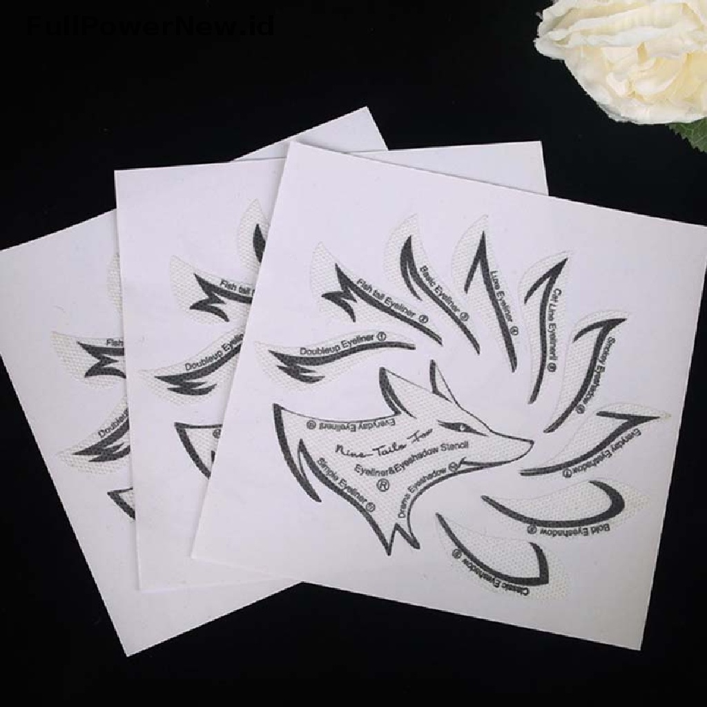 Power Non-woven Stensil Makeup Mata Eyeliner Template Shaping Tools Eye Shadow ID