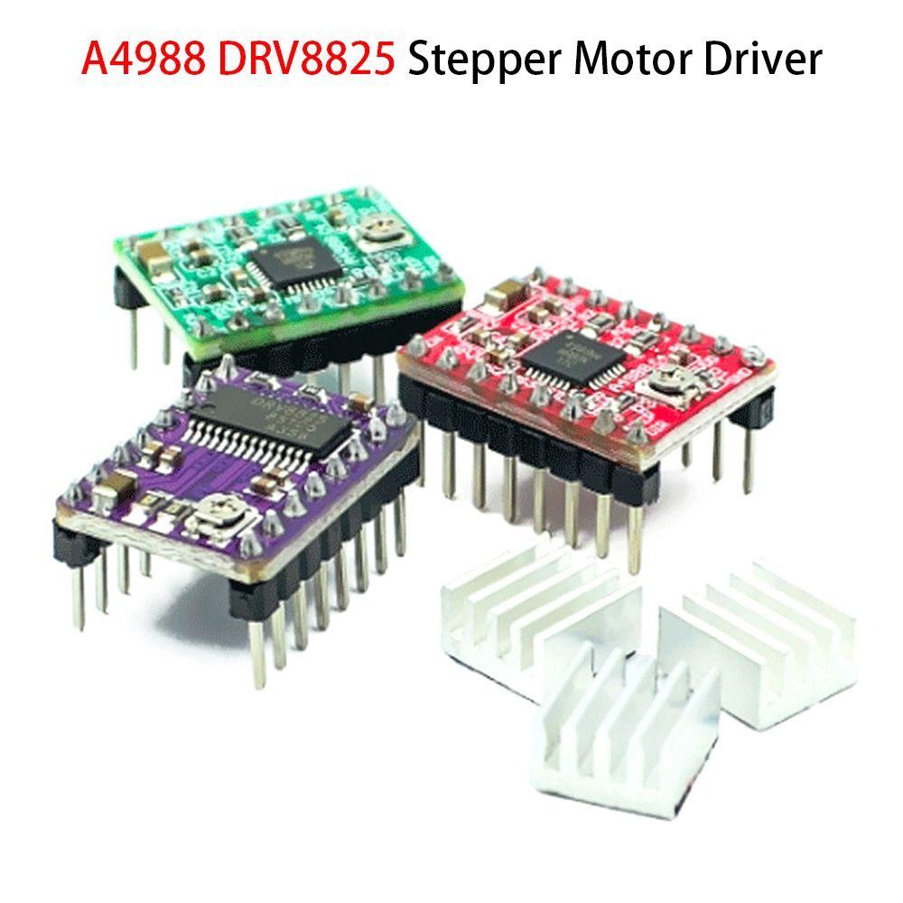 Populer 3pcs Driver Motor Stepper Untuk SKR V1.3 1.4 GTR V1.0 RAMPS 1.4/1.6 MKS Breakout Board Dengan Heat sink 3D Printer Parts