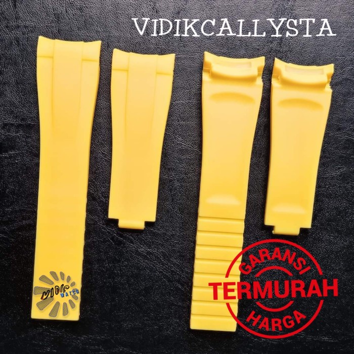 Strap Tali Jam Universal 20mm Curved Yellow KUNING