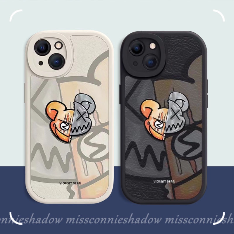 Couple Casing Realme C53 C12 C21Y C15 C55 C30 C35 C31 5 9i 6i 8 5i 7i 6s 6 8i 8 C11 C25Y C25s C30s 10 Pro 10Pro+ C17 C17 C3 C20 C21 GT C20A Trendy Merk Violent Bear Soft Casing Tpu