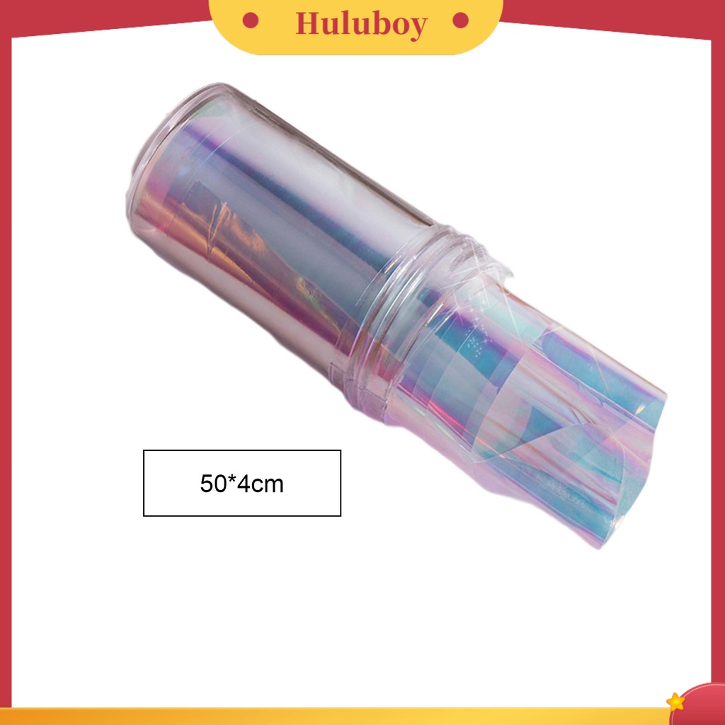 {In Stock} Stiker Kuku Removable Permukaan Mengkilap Plastik DIY Nail Art-Aurora Film Manicure Transfer Kertas Perlengkapan Kuku
