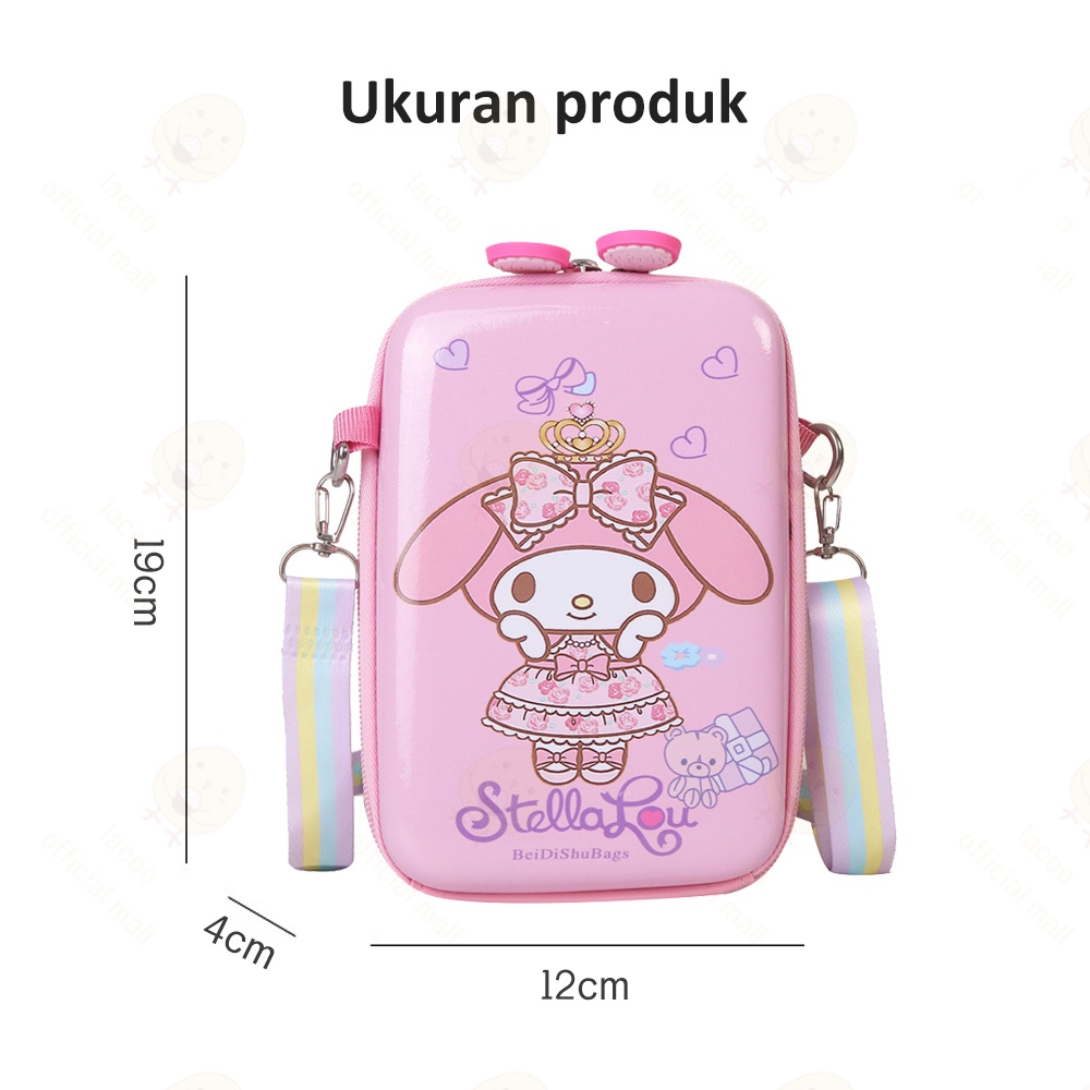 Lacoo Tas anak perempuan Tas selempang anak cewek Sling bag hardcase fashion