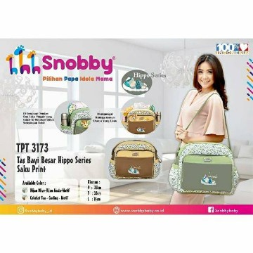 Tas Bayi Besar Hippo Series Saku Print TPT3173-Snobby