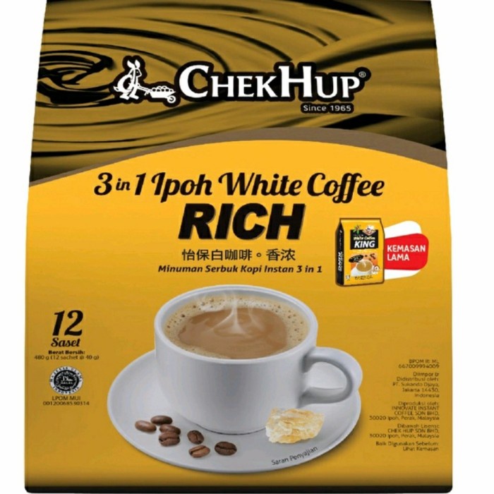 

[Ready Stock-Terjangkau] ChekHup Chek Hup king 3in1 IPOH White Coffee KING