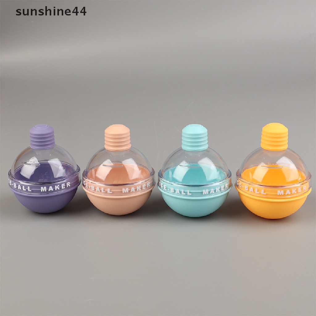 Sunshine Food Grade Silicone Ice Cube Tray Cetakan Es Batu Bulat Alat Dapur Ice Ball Mold ID