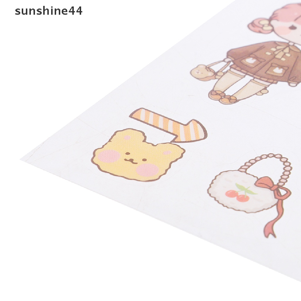 Sunshine 20lembar Stiker Motif Kartun Hewan Dekorasi Alat Tulis Hadiah Anak ID