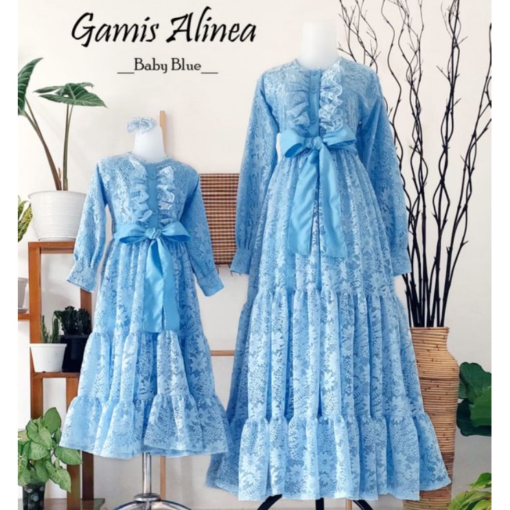 GAMIS  ANAK / DRESS ANAK & DEWASA "' ALINEA "' WARNA BIRU FROZEN