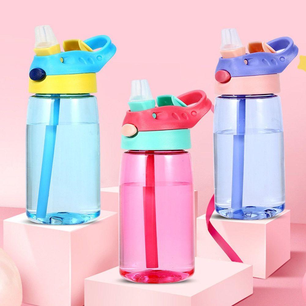 R-FLOWER Botol Air Minum Anak Crashworthy 480ML Dengan Sedotan