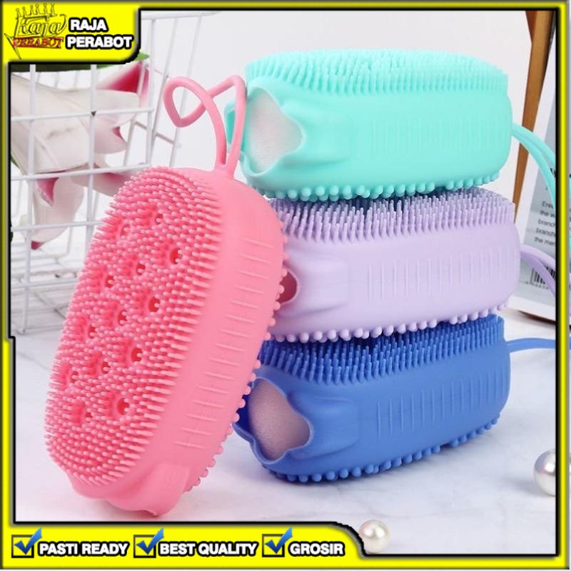 [RPB] SIKAT SPON SPONS SILIKON BADAN MANDI OVAL PEMBERSIH DAKI KOTORAN TUBUH VIRAL MURAH