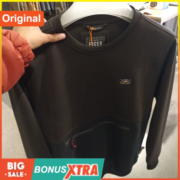 Eiger Sweater STAVERN SWEATSHIRT 91000 8183 Original Unisex Bandung