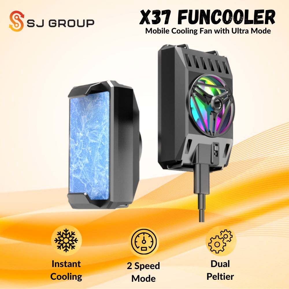 X37 Funcooler Radiator Kipas Pendingin HP Dual Peltier Fancooler Mobile Cooling Fan