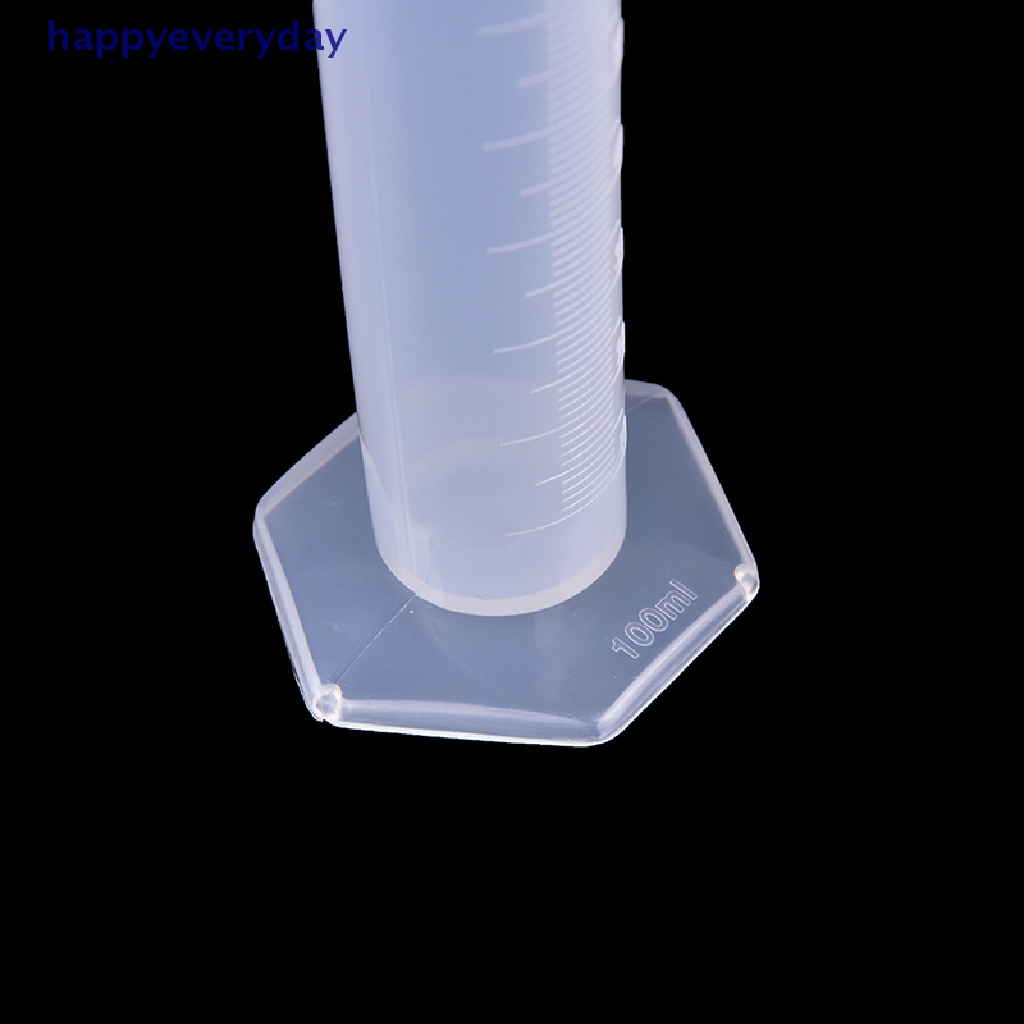 [Selamat] Tabung Ukur 10/25 /50 /100/250ML Plastik Measuring Cylinder Test Laboratorium Graduated Tube [ID]