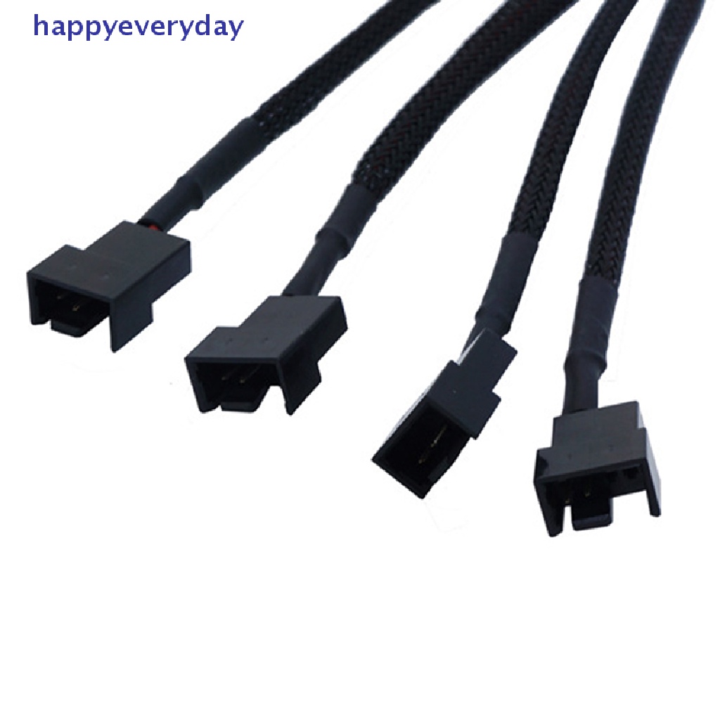[happy] Kabel Adaptor Power Fan Splitter Tembaga Molex 4arah 3Pin/4Pin 12V [ID]